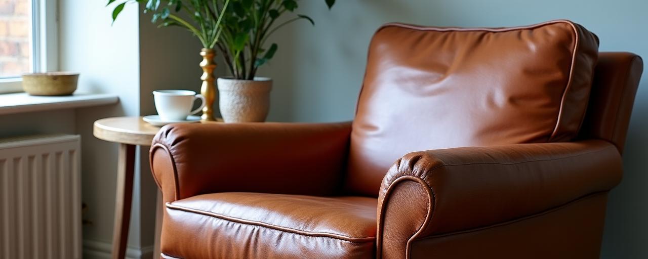 Leather Armchair Reupholstery