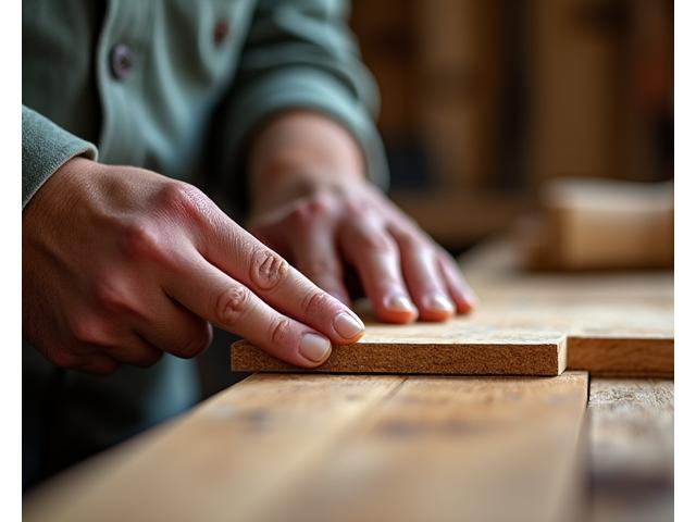 Craftsman shaping timber in a workshop